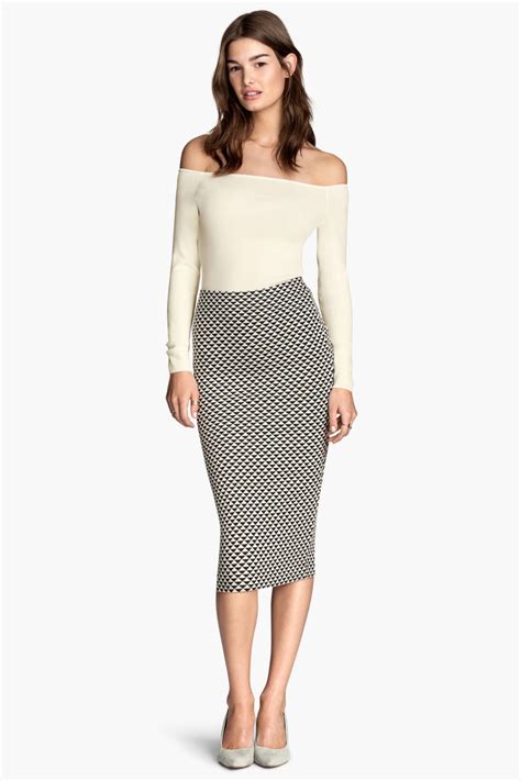 h and m pencil skirt